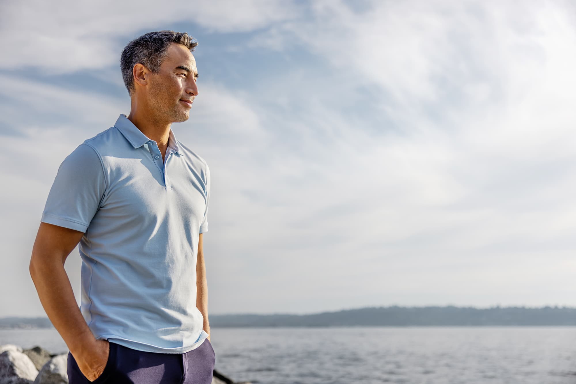 Oceanside Stretch Polo Men